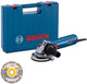 Meuleuse d'angle Bosch bleue gws 12-125 | y compris boîtier et disque diamanté - 06013a6102