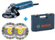 Meuleuse d'angle Bosch gws880 + 2x disque diamant