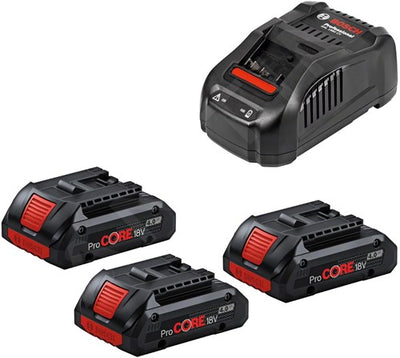 Kit de démarrage Bosch bleu procore18v 4,0ah (3x pc 18v 4,0ah + gal 1880) - 0615990n2g