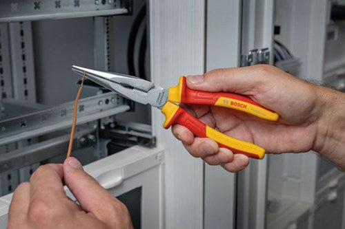 Pince à bec effilé bleue Bosch vde - 1600a02ne3
