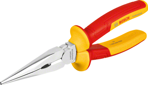 Pince à bec effilé bleue Bosch vde - 1600a02ne3