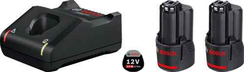 BOSCH PROF STARTSET 12V 2 ACCUS 2.0 AH et Charger