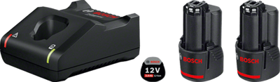 Bosch kit de démarrage bleu premium - 2 x gba 12v 6.0ah + gal 12v-40 professionnel - 1600a01b20