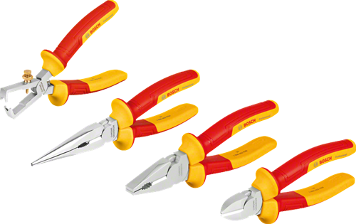 Jeu de pinces bleues Bosch 4 pcs. vde-1600a02ng1
