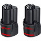 Bosch pack double bleu 12v 3,0 ah - 1600a00x7d