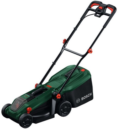 Bosch tondeuse à batterie verte rotak 18v-32 | sans piles ni chargeur | y compris bouchon de paillage - 06008b9p01