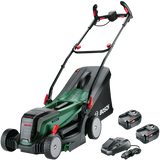 Tondeuse sans fil Bosch verte universalrotak | 2x18v-37-550 | 2 batteries 18 v li-ion 4,0 ah + chargeur al 1830 cv - 06008b9e00 - afbeelding 1
