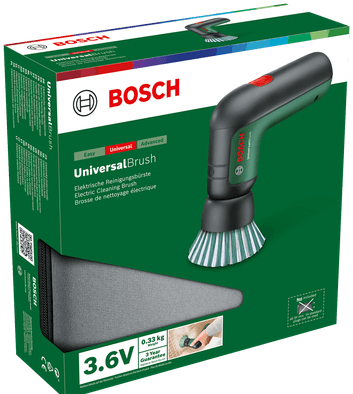 Brosse de nettoyage sans fil verte Bosch brosse universelle | ensemble - 06033e0002