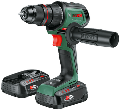 Perceuse sans fil Bosch green advanceddrill 18v-80 quicksnap | 45 minutes. chargeur (déjà 18v-44) et 2x batteries li-ion 18 v (2,5 ah)) - 06039e2002
