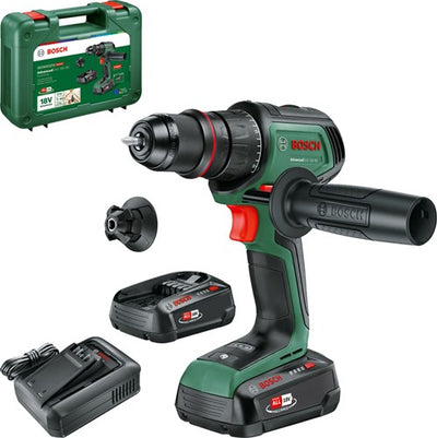 Perceuse sans fil Bosch green advanceddrill 18v-80 quicksnap | 45 minutes. chargeur (déjà 18v-44) et 2x batteries li-ion 18 v (2,5 ah)) - 06039e2002