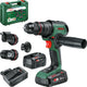 Imp bosch vert advancedact 18v-80 quicksnap | perceuse à percussion sans fil | 82 nm | y compris accessoires | 2x batteries Li-Ion 18 V (2,5 Ah 4,0 Ah) + chargeur | au cas où - 06039e2104