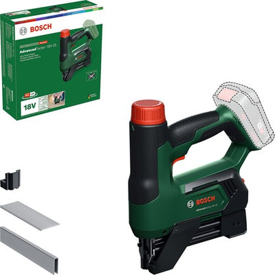 Cloueur sans fil Bosch green advancedtacker 18v-25 | y compris distance et guide-fil | sans batterie ni chargeur - 06032a7100