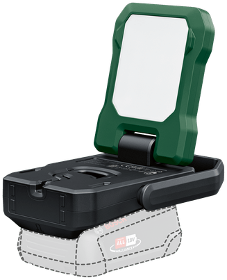 Lampe de poche à batterie Bosch easyspotlight verte 18v-400 | sans batterie ni chargeur - 06039a1200