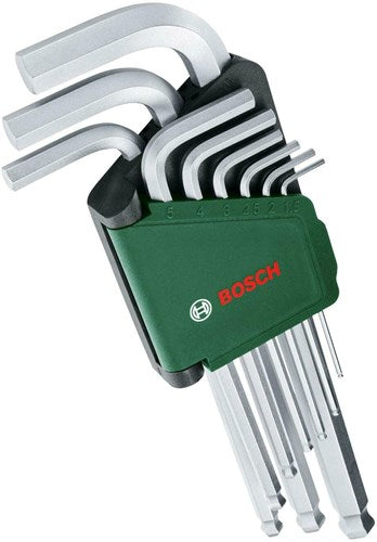 Jeu de clés hexagonales vertes Bosch 9 pièces - 1600a02bx9