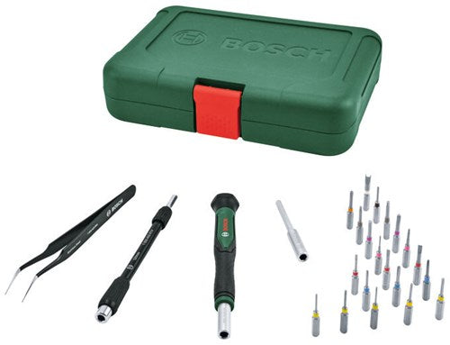 Jeu de tournevis de précision Bosch vert | 24 pièces - 1600a039ht