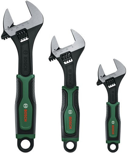 Jeu de clés réglables vertes Bosch | 3 pièces (6 8 10 ) - 1600a039hr