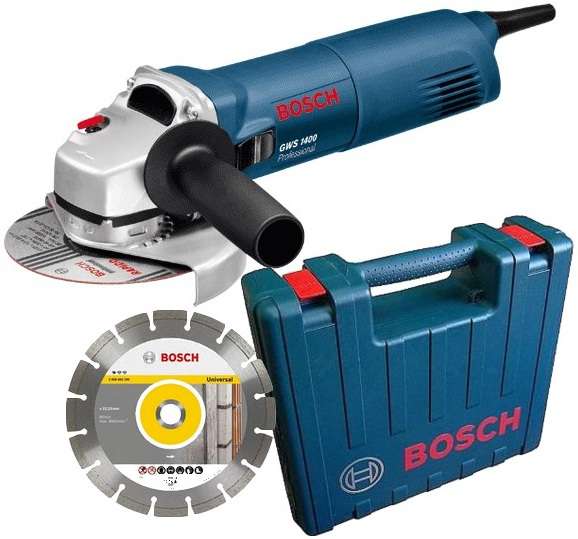 Meuleuse d'angle Bosch gws1400 + lame diamant