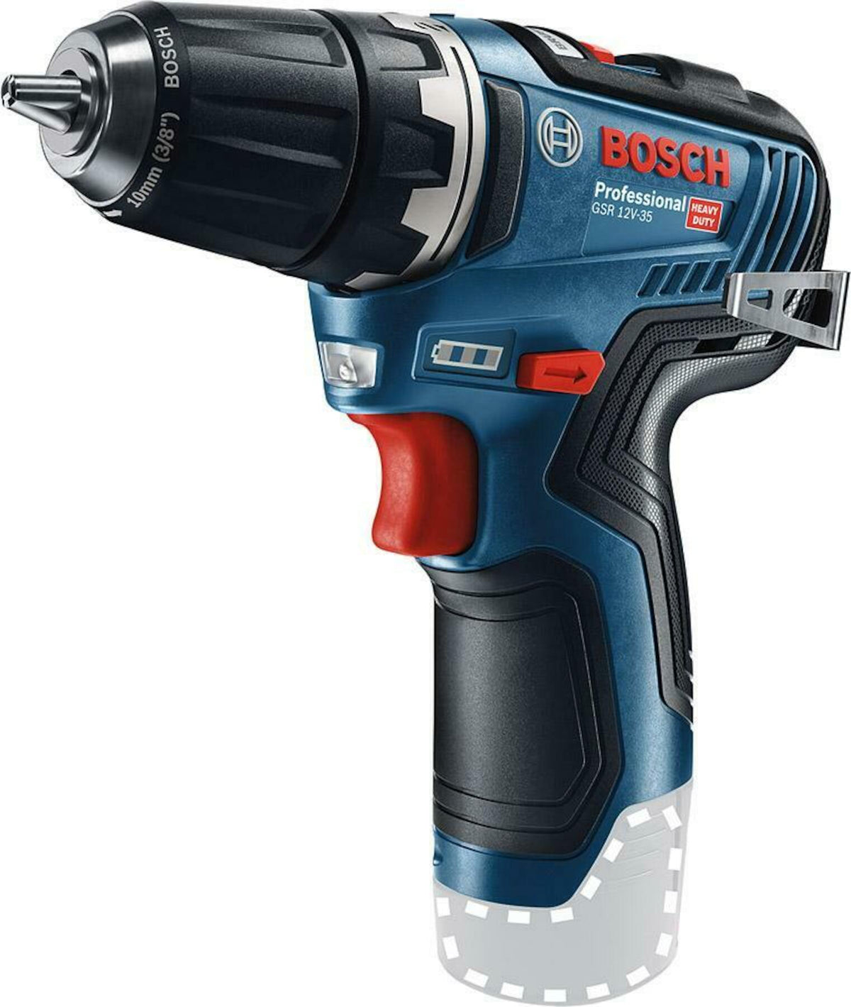 Bosch bleu gsr 12v-35 | en solo | perceuse sans fil | sans batterie ni chargeur - 06019h8000