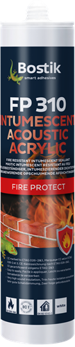 Bostik fp 310 acrylique acoustique intumescent | blanc | cartouche 310 ml - 30614486