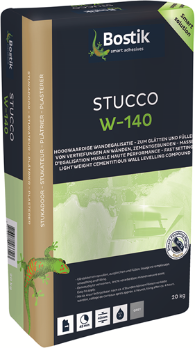 Stuc Bostik w-140 | gris | sac en papier 20 kg - 30605028