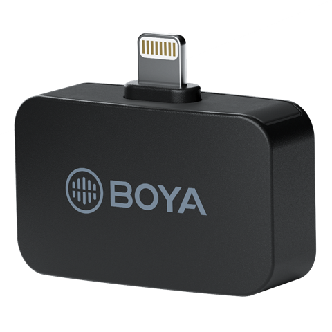 Microphone à pince à cravate Boya 2,4 GHz sans fil BY-M1LV-D pour iOS