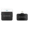 Microphone à pince à cravate Boya 2,4 GHz sans fil BY-M1LV-D pour iOS