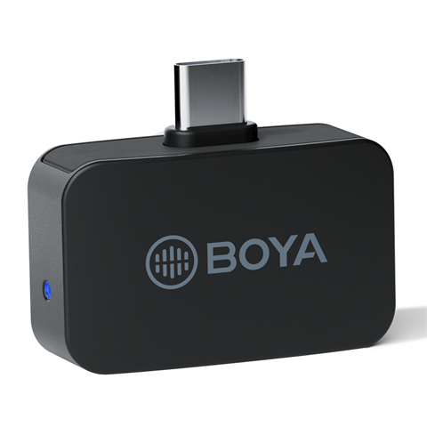 Microphone à pince à cravate Boya 2,4 GHz sans fil BY-M1LV-U pour USB-C