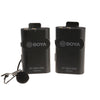 Boya 2,4 ghz duo lavalier microphone sans fil by-wm4 pro-k1