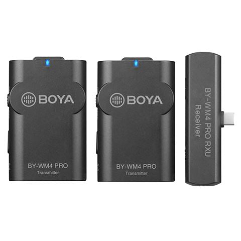 Boya 2,4 ghz duo lavalier microphone sans fil by-wm4 pro-k6 pour Android