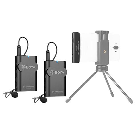 Boya 2,4 ghz duo lavalier microphone sans fil by-wm4 pro-k6 pour Android