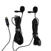 Boya duo clip-on Lavalier microphone by-m3d pour usb-c