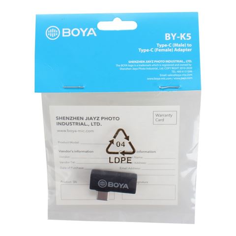 Boya Adaptateur universel BY-K5 USB-C Hoekadapter