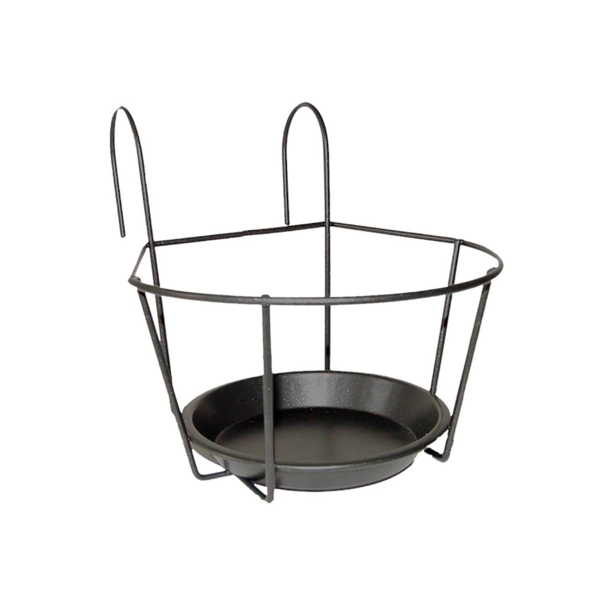 Esschert design porte-pot de balcon gris s