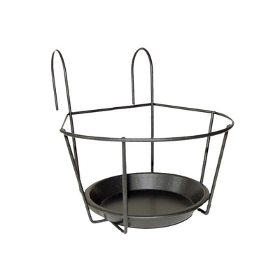 Esschert design porte-pot de balcon gris s