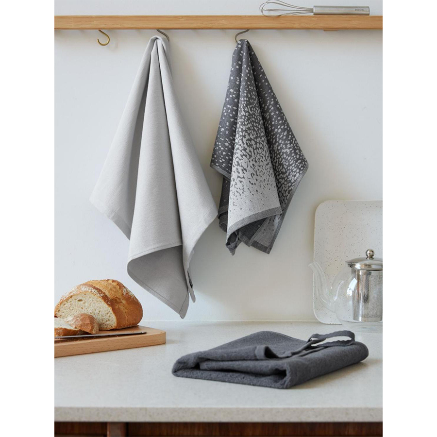 Brabantia ensemble de cuisine textile 3 pièces gris