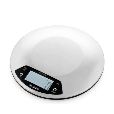 Brabantia Brabantia Digital Kitchen Scale + Cuideur Matt Steel