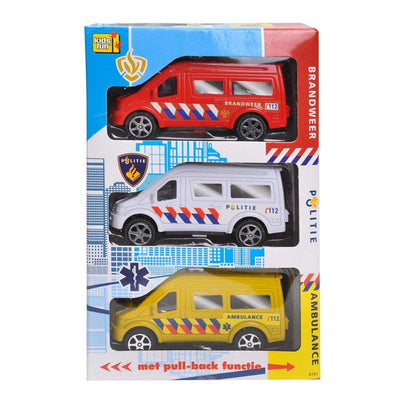 Jonotoys Kids Fun Emergency Auto apos; S de plastique, d'ambulance de police et de pompiers