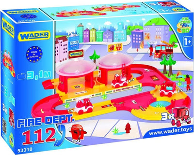 Playage des pompiers WADER avec une piste à 3 mètres et des APO de voiture;