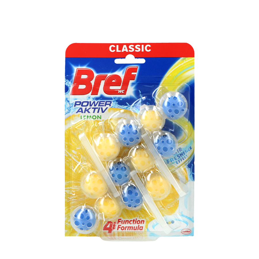 Bref toilettes power activ citron pack de 3