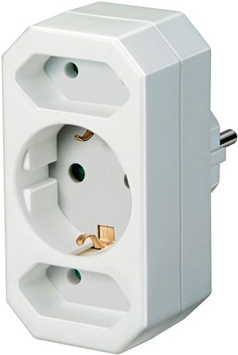 Prise adaptateur Brennerstuhl mise à la terre 2+1 - 1508050
