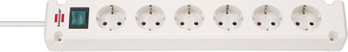 Brennenstuhl Brennenstuhl Bremounta Socket 6 fois Cable blanc