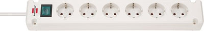 Brennenstuhl Brennenstuhl Bremounta Socket 6 fois Cable blanc