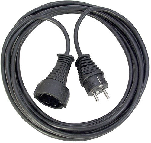Rallonge plastique qualité Brennerstuhl 2m noir h05vv-f 3g1.5 - 1165010015