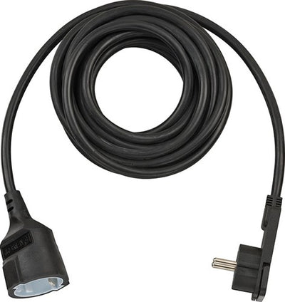 Rallonge en plastique de qualité Brennerstuhl avec fiche plate 5m h05vv-f3g1.5 noir - 1168980050