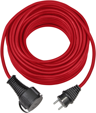 Rallonge en caoutchouc de qualité Brennerstuhl | IP44 | 25m | rouge | h05rr-f 3g1.5 - 1161860