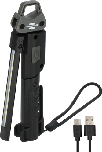 Lampe de poche LED rechargeable Brennerstuhl | hl 400 ac | 400lm + spot 120lm + source lumineuse au dos 200lm - 1173730002