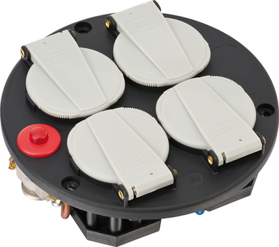 Insert de douilles Brennerstuhl | 4 fois | IP20 | 230 V 16 A | thermostat avec voyant de contrôle fr - 1084