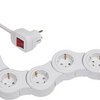 Prise de courant vario Brennerstuhl avec USB 5 prises blanc, 1,4m h05vv-f 3g1.5 - 1155350210
