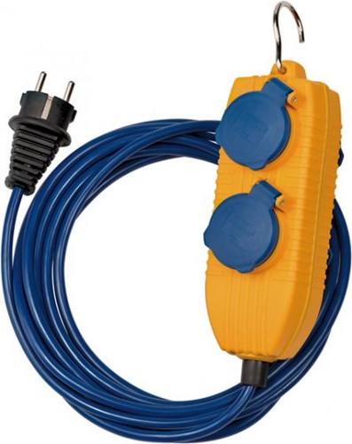 Brennerstuhl rallonge ip54 avec bloc d'alimentation 5m bleu - 1161750020