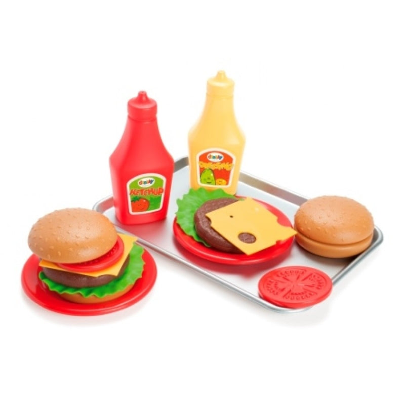Ensemble de jeu sandwich hamburger Dantoy (17 pièces)